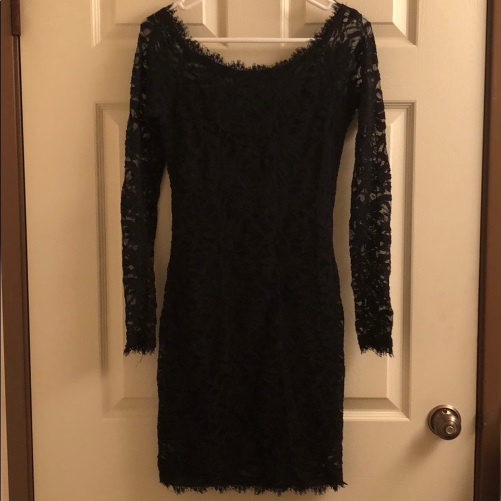 Black lace dress